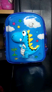 TAS DINO TAS RANSEL SEKOLAH PAUD UNTUK LAKI-LAKI BER LED KARAKTER KARTUN