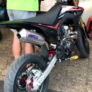 Knalpot Over Racing Japan Full Stenlis Untuk Motor KLX150 CRF150L DTracker150 WR155 KLX Scorpio