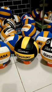 bola voli jahit mesin empuk supergold nasau dynamic  nassau patriot gratis pentil dan jaring plus pompa mini