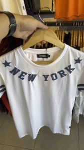 เสื้อยืดคอกลมสีขาว 7th Street ของแท้ รุ่น RZS001 T-shirt Cotton100%