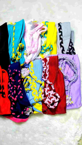 Kerudung Anak Tali Kepang Bunga Hijab 3 4 5 6 Tahun Jilbab Jeblosan Praktis