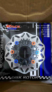 Piringan Cakram Disc Honda 190MM Beat Vario Scoopy Spacy Lubang Baut 4 Model Tapak Kaki Tengah Hitam Variasi