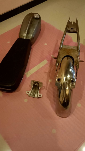 Paketan Honda CB Herex Paket tengki cb copy sultan Jok kulit Rangka belakang Spakbor belakang Chrom dan Pangkon V80