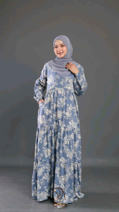 ADINDA DRES 1 2 3 4 & 5 - GAMIS CANTIK KEKINIAN BAHAN VISCOSE MOTIF COCOK BUAT HANGOUT | TALI PINGGANG | LENGAN KARET BY ANNAIRA.ID