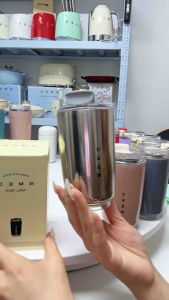 New Design SMEG Electroplated 320ML Coffee Mug Portable Thermal Cup 304 Stainless Steel Travel Tumbler luxury