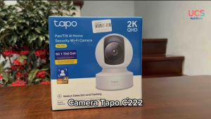 Camera WiFi TP-Link Tapo C222 2K 4MP – Quay 360° AI Thông Minh Đàm Thoại 2 Chiều