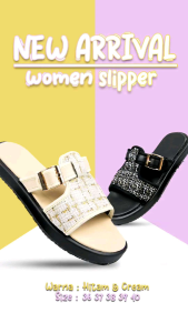 SENDAL SLOP CASUAL WANITA KOREA TERBARU DAN TERKINI VIRAL