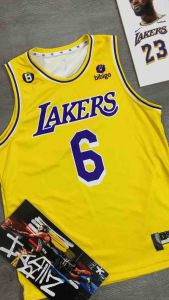 JERSEY BASKET LAKERS KUNING LEBRON JAMES 6 2022 2023 SWINGMAN