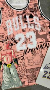 JERSEY BULLS CHICAGO 23 MOTIF DRAGON BALL CUSTOM PINK SWINGMAN