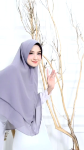 Hijab 2 layer ceruty babydoll jumbo xxl