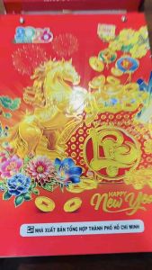 Lịch Tết Bính Ngọ 2026 20x30cm size đại