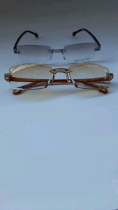 kacamata fashion blueray model rimless untuk pria dan wanita