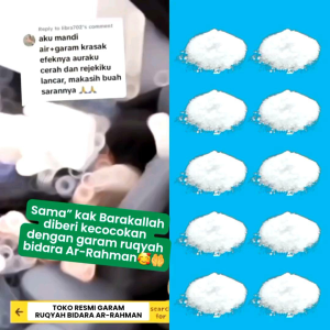 Garam Ruqyah Bidara Ar-Rahman isi 500gr Metode pelancar rezeki Pembuka Aura dari gangguan sihir