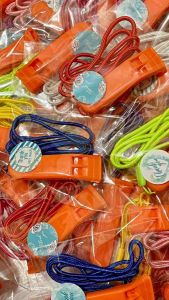 Plastic Whistle Orange ( 1pc )