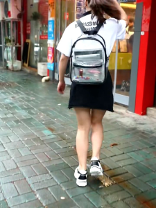 Tas Ransel Wanita tas perempuan transparant tebal fhasion Wanita