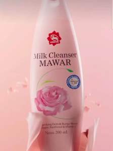 Jual 1 set viva mawar duo= 1pcs air mawar 100ml + 1pcs milkcleanser mawar 100ml.mencerah kan kulit wajah