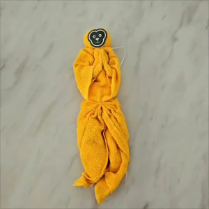 ชะนีกฐิน ชะนีผ้าป่า เนื้อผ้าขนหนู ยาว 35 ซม.