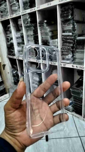 CASE CLEAR AIR BAG OPPO A5X 2025. SILIKON CASING BENING TRANSPARAN HITAM PUTIH PRESISI  BAGUS