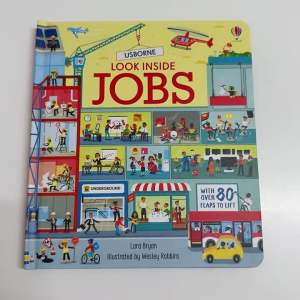 หนังสืออ่านภาษาอังกฤษ lift the flap look inside Jobs หนังสืออ่านภาษาอังกฤษแบบมีหน้าต่างเปิดปิด