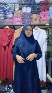 AL-ZIRAH SET SYARI DRESS MUSLIM SET KERUDUNG / GAMIS PEREMPUAN MATT CRINKLE AIRFLOW BAJU WANITA MURAH KEKINIAN GAMIS MUSLIMAH FASHION MURAH KEKINIAN / DRESS CASUAL / GAMIS KONDANGAN BAJU PESTA