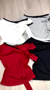 Sét chân váy nhung bí kim tuyến áo trễ vai phối ren