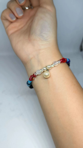 DIY Colourful beaded bracelet