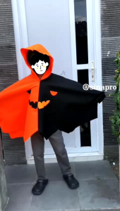 Kostum Labu Halloween Anak dan Dewasa Cosplay Pumpkin Haloween / Color Kostum Labu Anak Balita Bayi Perempuan Hantu Bertudung Ponco Jubah Halloween Pakaian Cosplay Buah Labu