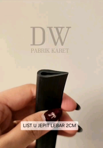 KARET LIST U JEPIT ukuran 2 cm LIS U lebar 2cm Aksesoris Karet Untuk Konstruksi Bahan Karet Tahan Lama - Lazada