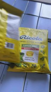 Hàng Mỹ date 08/2026 1 gói Kẹo ngậm ho thảo dược ricola gói 105 viên của mỹ giảm ho khàn giọng