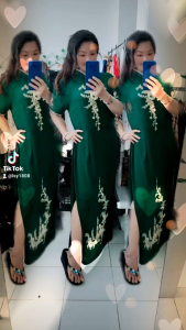 Dress outer panjang hijau