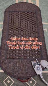 Thảm đá nóng 50x98cm Graphene giảm đau xương khớp thoát vị đĩa đệm lưng cột sống