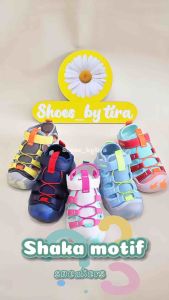 SHOES BY TIRA Shaka motif/sandal gunung anak/sepatu gunung anak laki laki perempuan/sandal import/sandal sepatu anak/kids shoes
