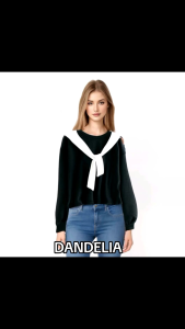 dandelia / CROP SYALL (sf) / sw wanita / sweater wanita / lengan panjang / blouse wanita / atasan wanita / fashion wanita