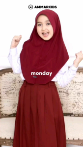 Jilbab Kerudung Anak Sekolah: Hamida Hijab Basic & Ammarkids