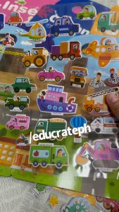 educratePH Scene Bubble Sticker Book - Imagination / Creativity Story Tell Fine motor skill can be REUSED