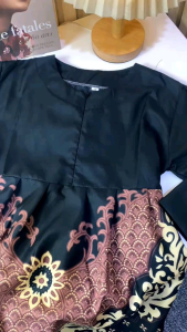 Baju Batik Anak Perempuan Usia 3 - 13 Tahun Gamis Dress Sekolah Formal Motif Terbaru Modern Bisa COD