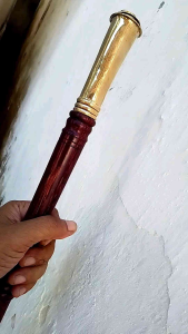 Tongkat Kayu Galeh Asem Komando Variasi Alpaka Polri Polos