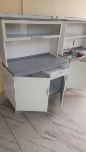 ตู้ครัวอลูมิเนียมแท้ 100% / 100 CM / TOP เรียบ  TOPอ่าง