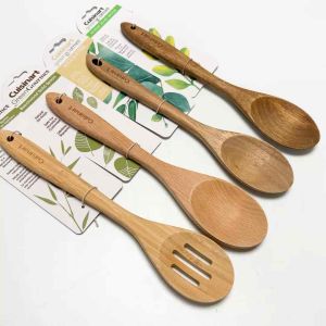 Cuisinart Authentic Original Green Gourmet Bamboo Solid Spoon - Lazada