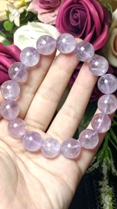 (Certificate) High Grade Lavender Purple Amethyst Bracelet 13mm+ (附证书）天然高货薰衣紫紫冰透体水晶手串 13mm+
