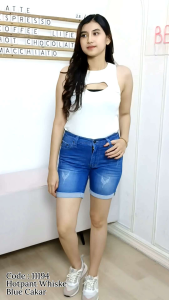 Celana Pendek Jeans Laser Cakar 27-34