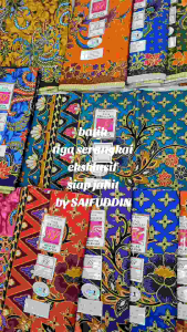 5 helai SARUNG BATIK TIGA SERANGKAI siap jahit PEMBORONG & PERUNCIT