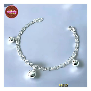 🌈AAbaby Galleries AA312 Original Baby Silver Anklet Bracelet Hello Kitty Rantai Kaki/Tangan/Gelang Kaki Bayi/Kanak