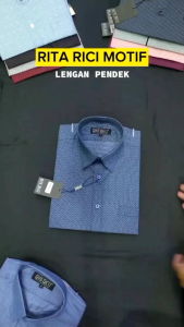 Kemeja RITA RICCI Motif Lengan Pendek Ukuran S - 5XL
