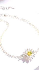 Celinewey 925 Silver Jewelry Cuteness Concise Love Heart Double Layers Charm Anklet Women Birthday Gift - 388A