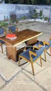 Meja makan set minimalis terbaru material meja kayu trembesi kombinasi kursi Jati Jepara berkualitas meja makan jati minimalis meja makan natural meja makan jati Jepara set meja makan mewah meja makan ukiran meja makan kursi 6 meja makan bulat ukiran