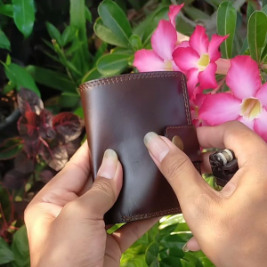 Dompet kartu kulit pria wanita