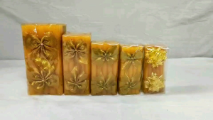 ธูปเทียนแพขอขมา แบบโบว์ทอง พร้อมส่ง