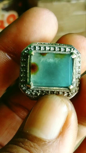 batu cincin hijau Garut Kirpay kristal dan natural