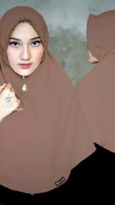 BERGO MARYAM KCB LIPIT /HIJAB KCB LIPIT L/KERUDUNG KCB LIPIT/JILBAB KCB LIPIT (bahan crinkle airflow)/HIJAB INSTAN KCB LIPIT
